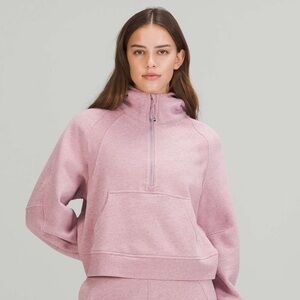 Lululemon Scuba 1/2 Zip Hoodie Heather Pink Size XS/S